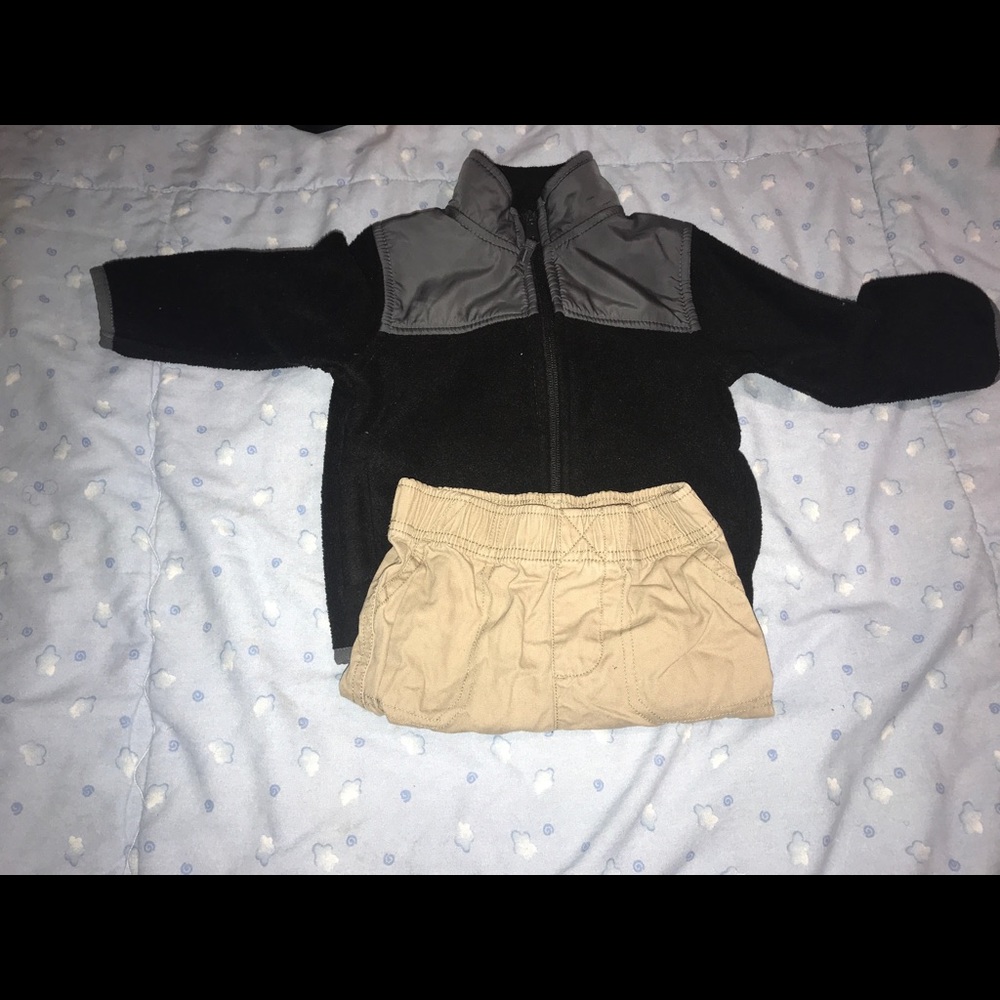 Sweater and cargo pants